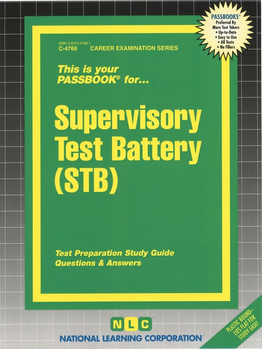 Upplýsingar um Supervisory Test Battery eftir National Learning Corporation - Biðlisti